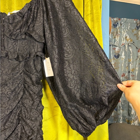 NWT ASTR the Label Black Corset Chrisley Mini Dress. Size Medium. Retail $148. - Picture 7 of 9